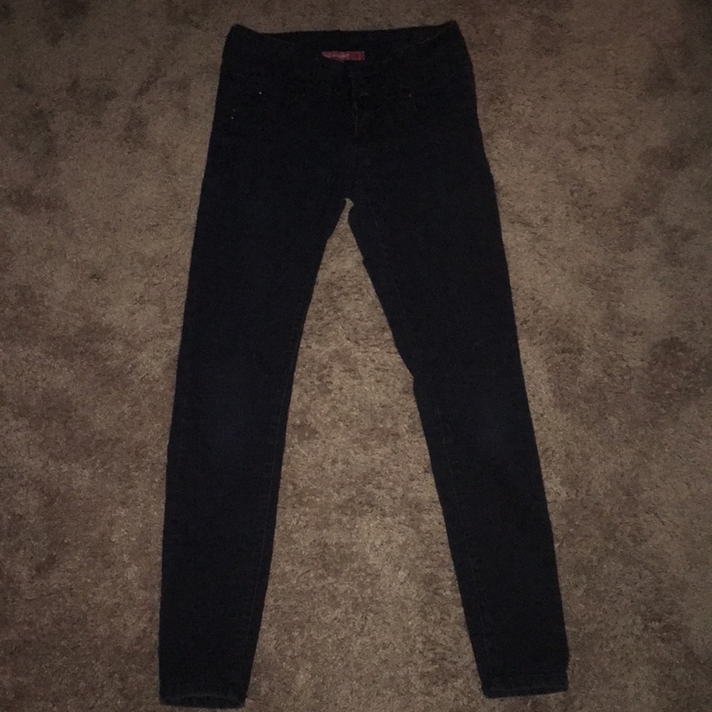 black, skinny jeans